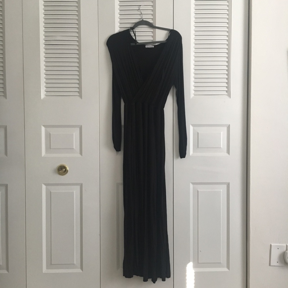 Black long sleeve maxi dress Dainty Hooligan